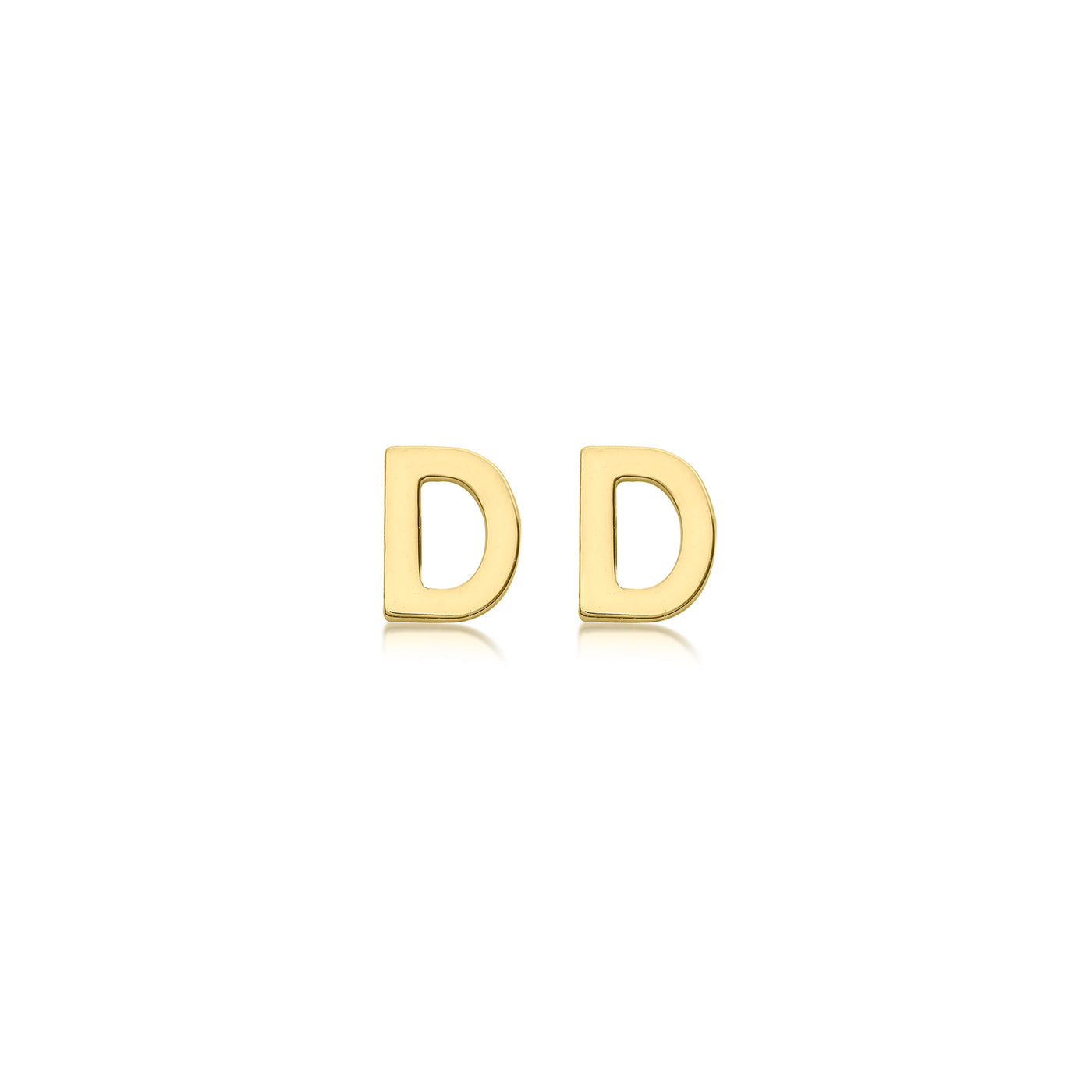 Petite Initial Letter Stud Earrings