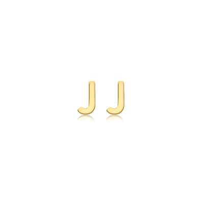 Petite Initial Letter Stud Earrings