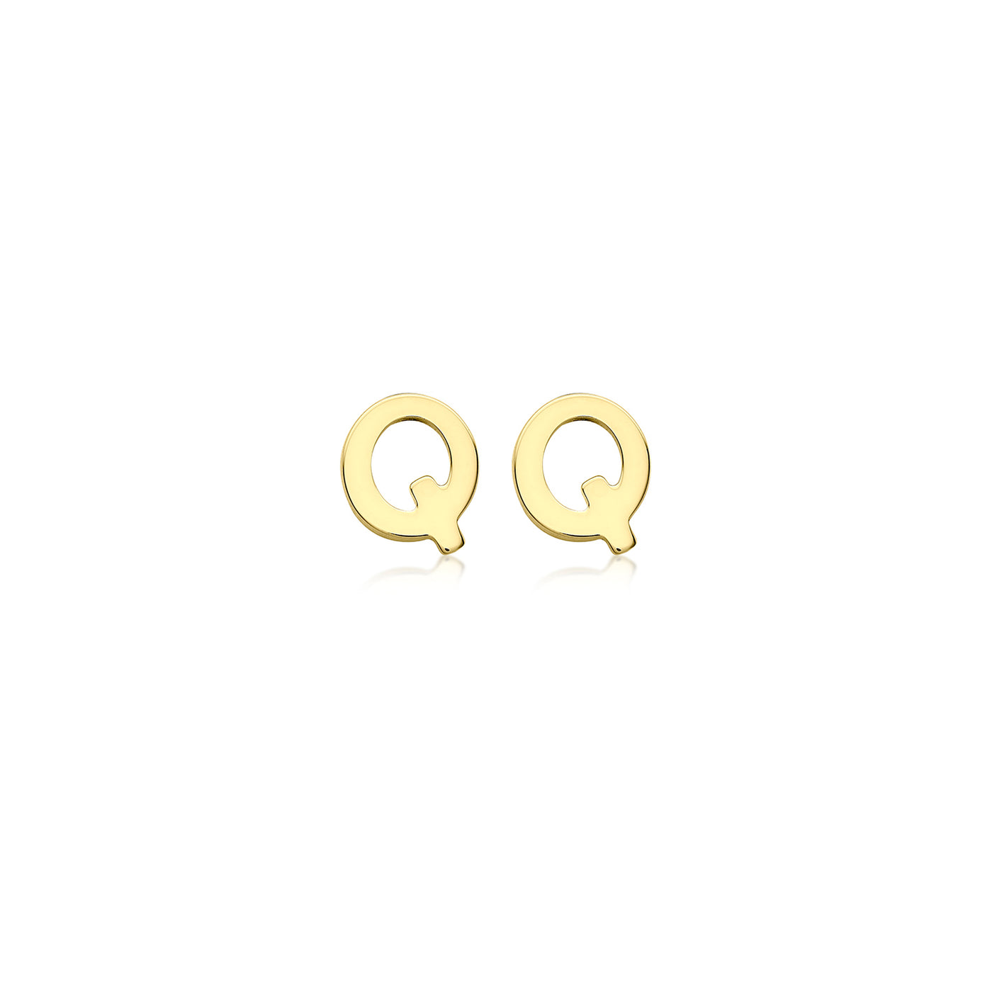 Petite Initial Letter Stud Earrings