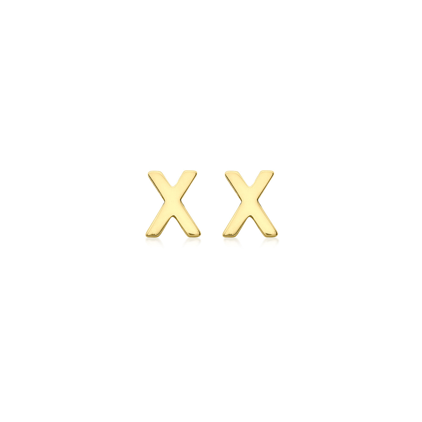 Petite Initial Letter Stud Earrings