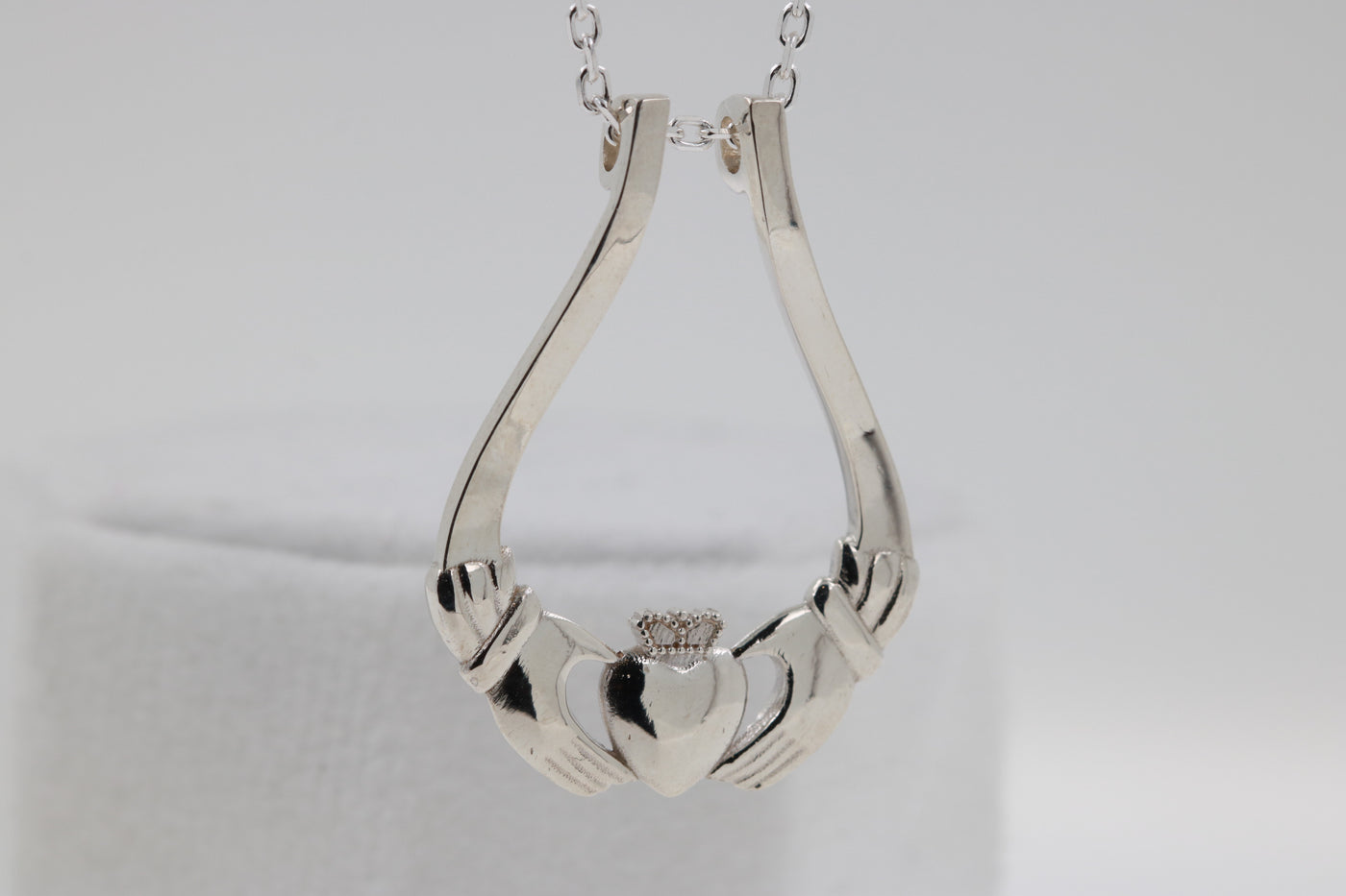 Ring Keeper Holder Claddagh Sterling Silver