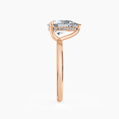Billie Solitaire Hidden Halo Lab Grown Diamond Engagement Ring