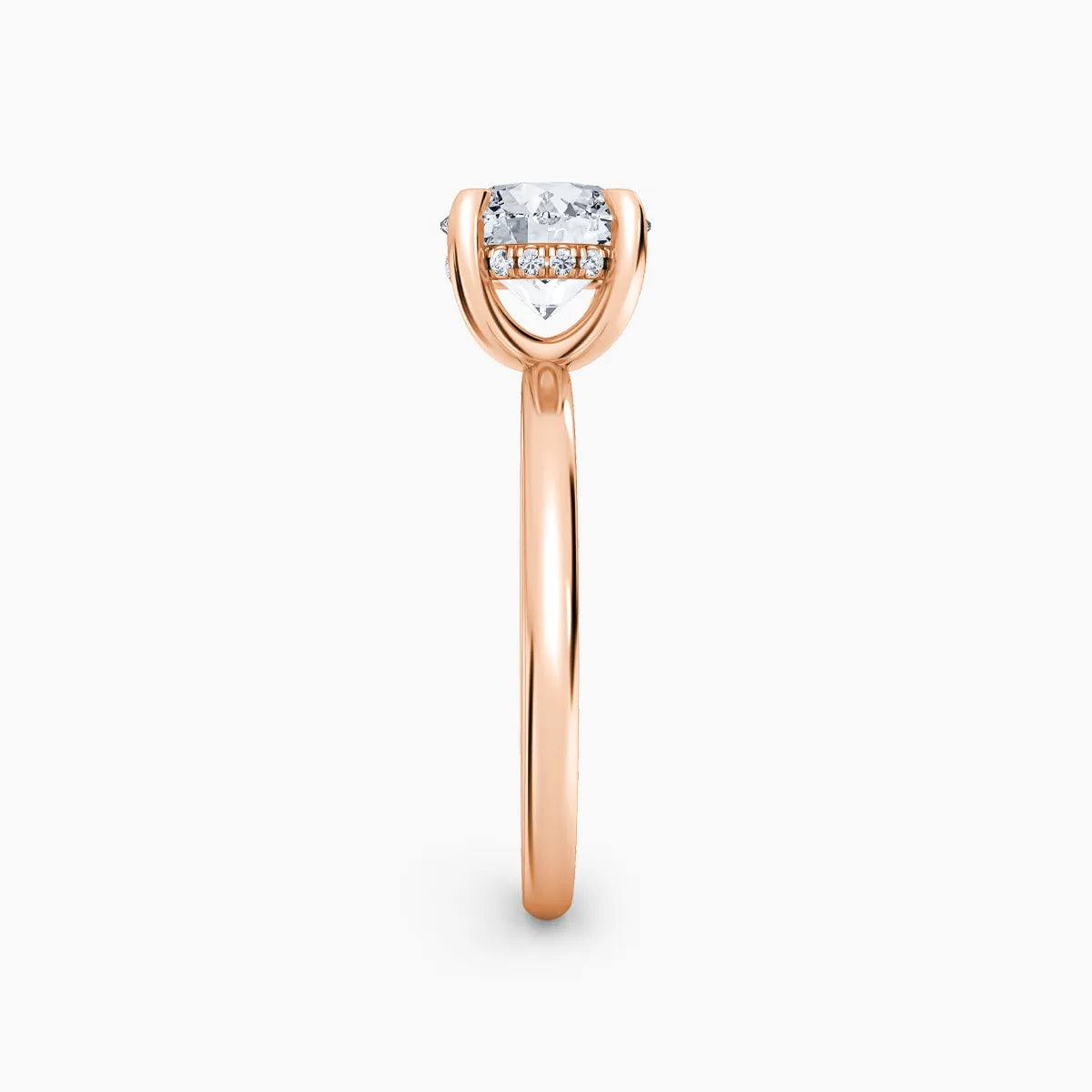 Billie Solitaire Hidden Halo Lab Grown Diamond Engagement Ring