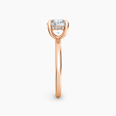 Billie Solitaire Hidden Halo Lab Grown Diamond Engagement Ring