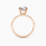 Billie Solitaire Hidden Halo Lab Grown Diamond Engagement Ring