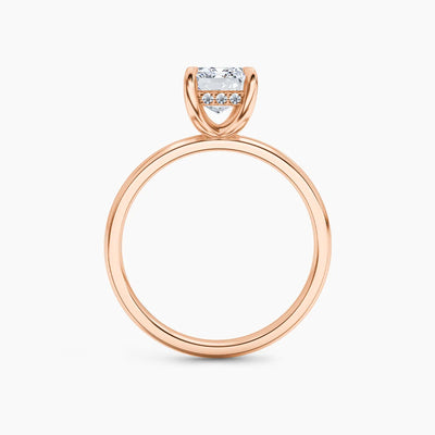 Billie Solitaire Hidden Halo Lab Grown Diamond Engagement Ring