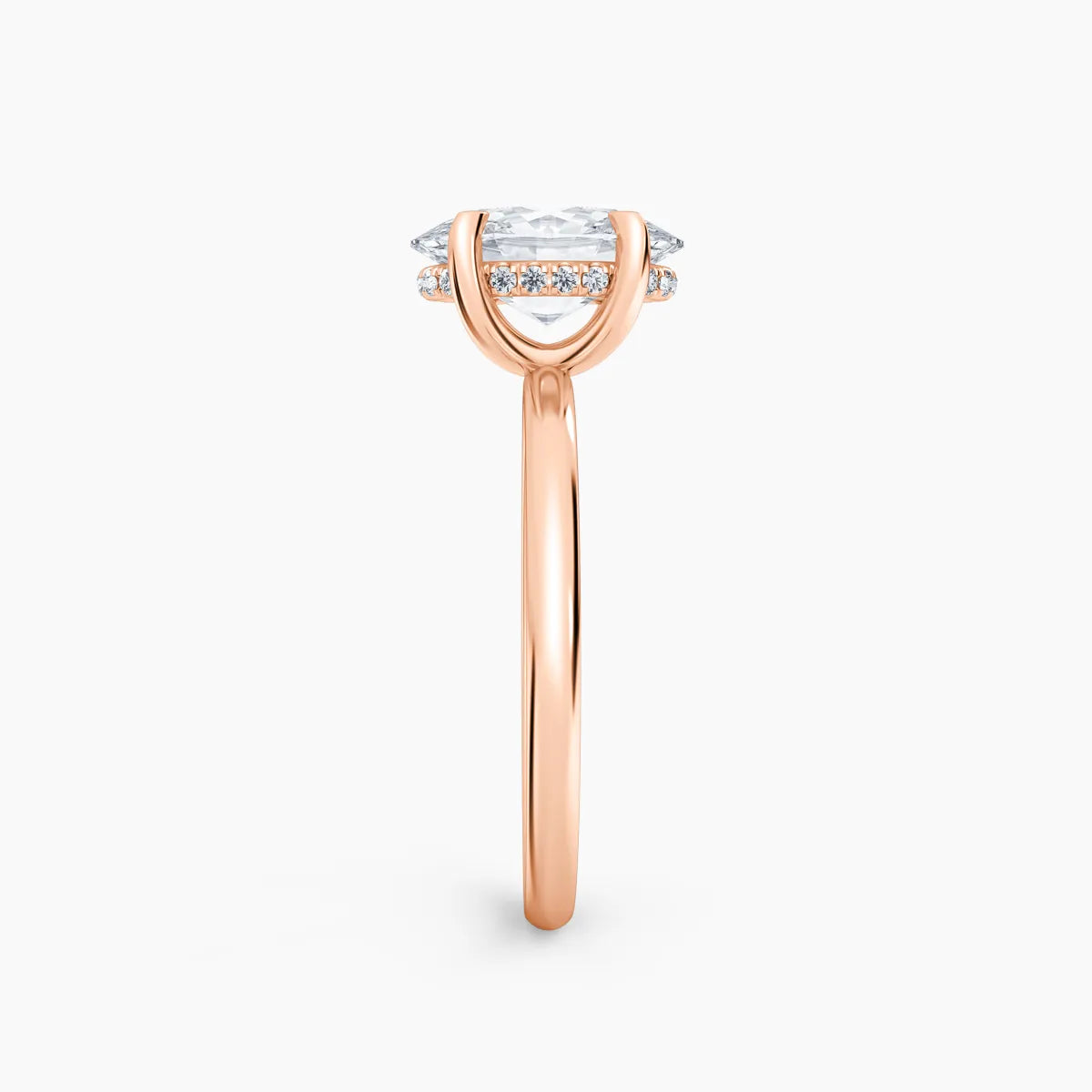 Billie Solitaire Hidden Halo Lab Grown Diamond Engagement Ring