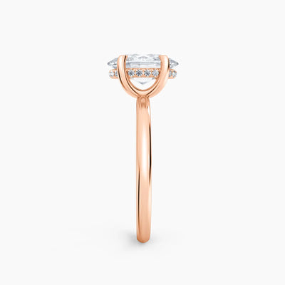 Billie Solitaire Hidden Halo Lab Grown Diamond Engagement Ring