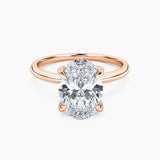Billie Solitaire Hidden Halo Lab Grown Diamond Engagement Ring