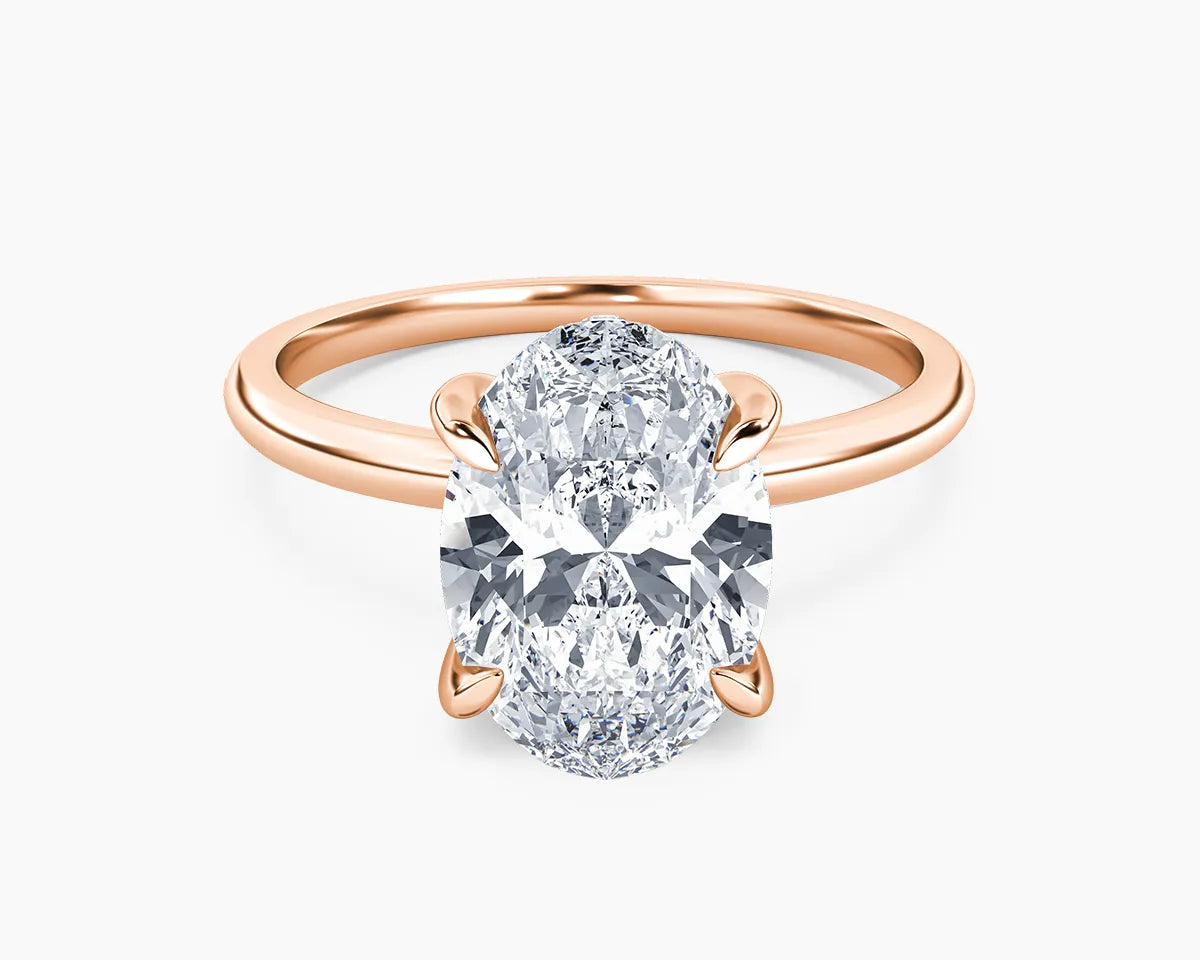 Billie Solitaire Hidden Halo Lab Grown Diamond Engagement Ring