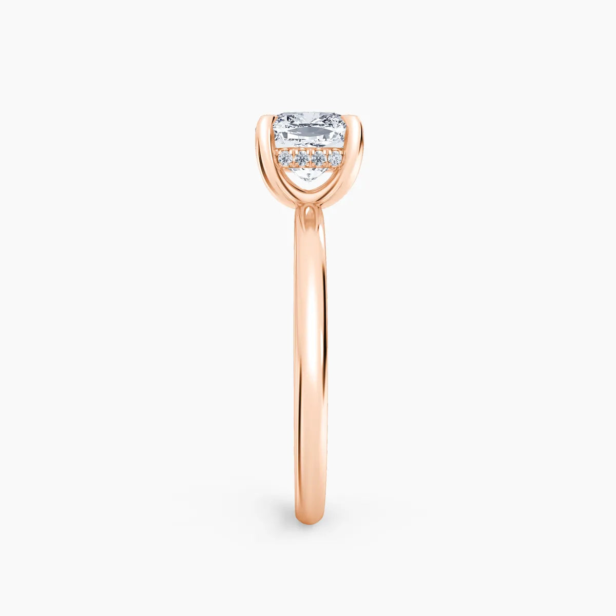Billie Solitaire Hidden Halo Lab Grown Diamond Engagement Ring