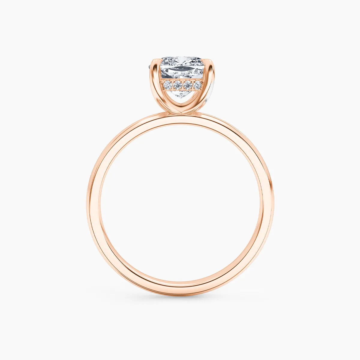 Billie Solitaire Hidden Halo Lab Grown Diamond Engagement Ring