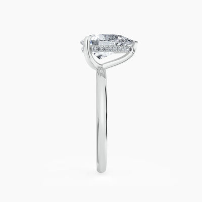 Billie Solitaire Hidden Halo Lab Grown Diamond Engagement Ring