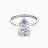 Billie Solitaire Hidden Halo Lab Grown Diamond Engagement Ring