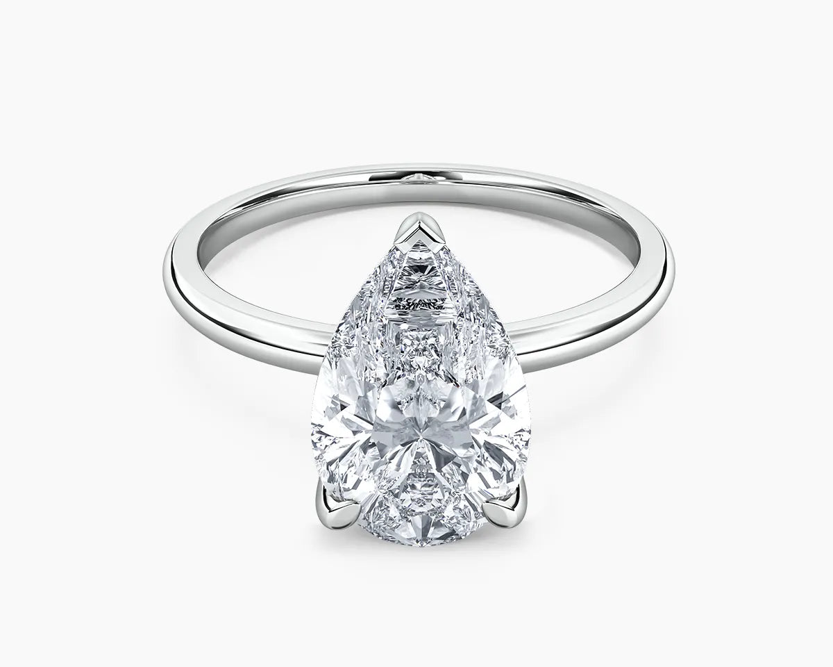 Billie Solitaire Hidden Halo Lab Grown Diamond Engagement Ring