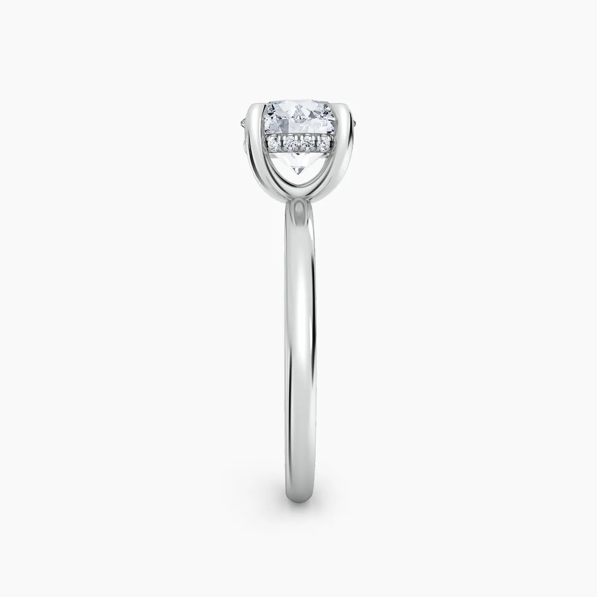 Billie Solitaire Hidden Halo Lab Grown Diamond Engagement Ring
