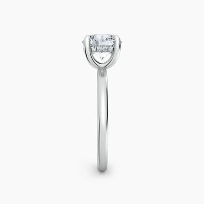 Billie Solitaire Hidden Halo Lab Grown Diamond Engagement Ring