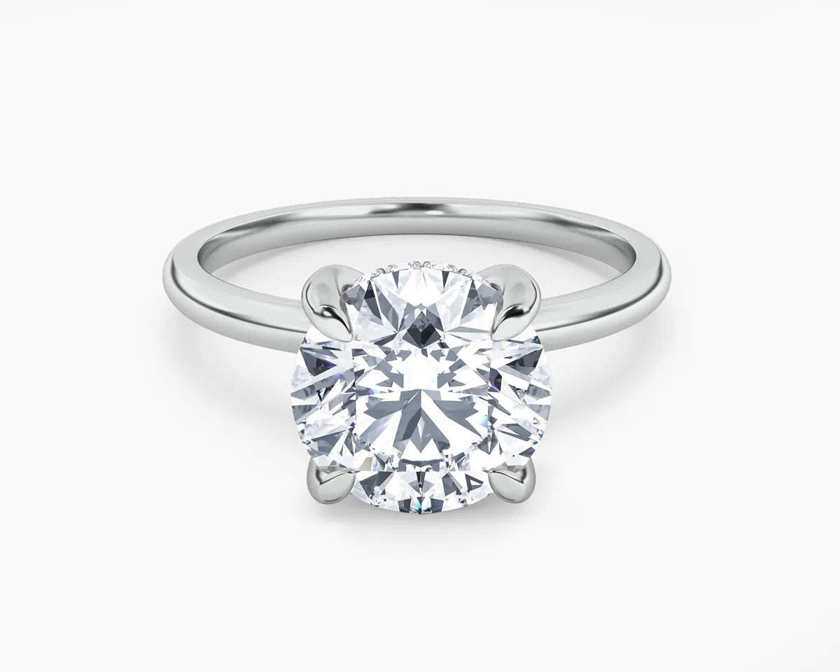 Billie Solitaire Hidden Halo Lab Grown Diamond Engagement Ring