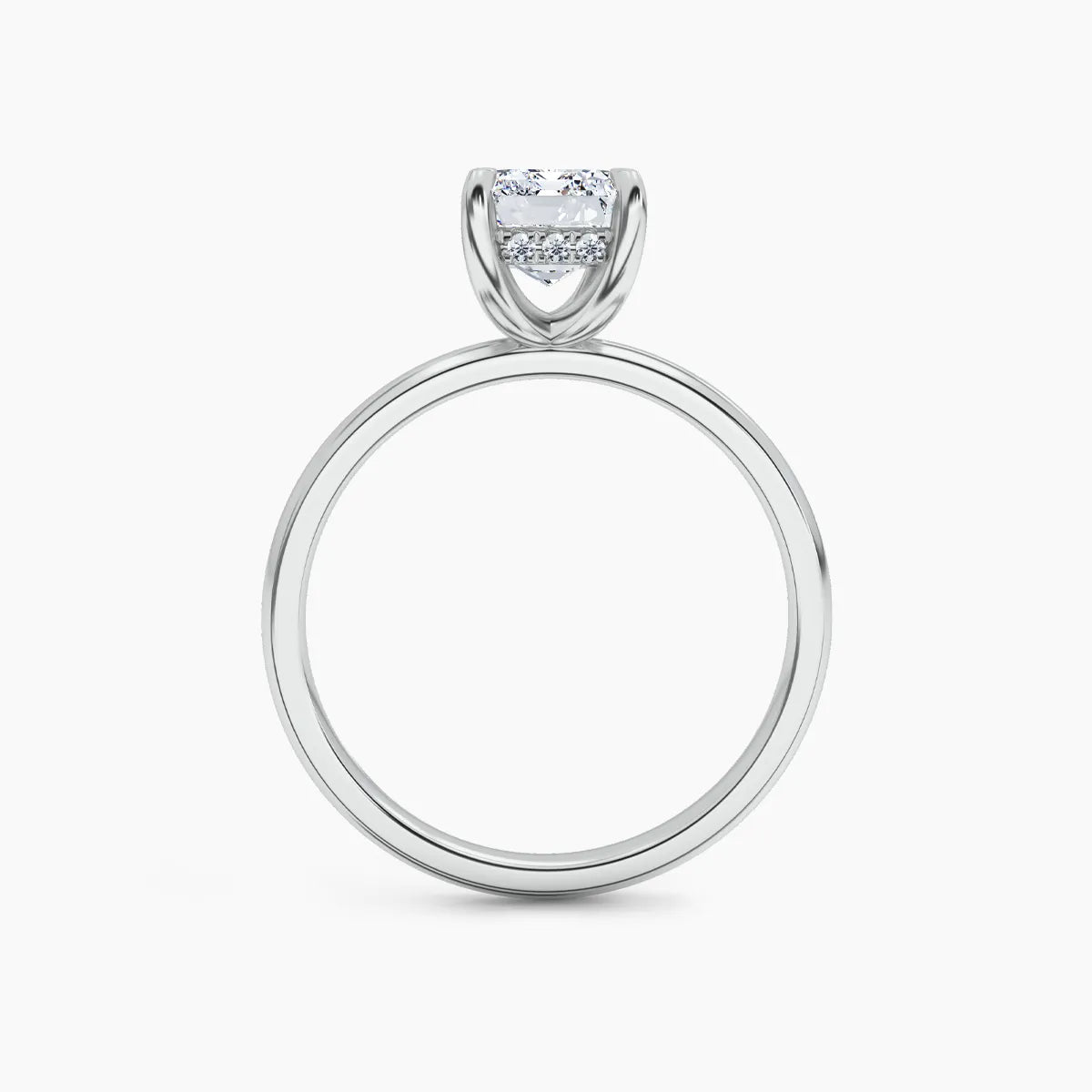 Billie Solitaire Hidden Halo Lab Grown Diamond Engagement Ring