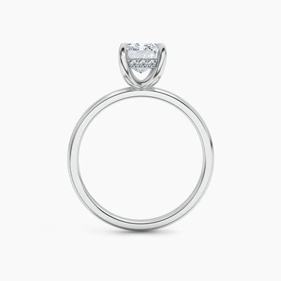 Billie Solitaire Hidden Halo Lab Grown Diamond Engagement Ring