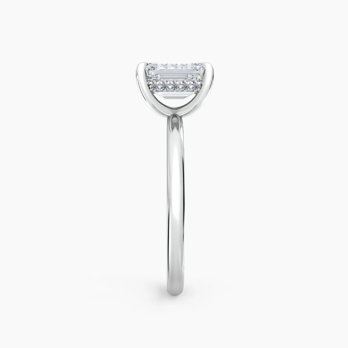 Billie Solitaire Hidden Halo Lab Grown Diamond Engagement Ring