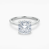 Billie Solitaire Hidden Halo Lab Grown Diamond Engagement Ring