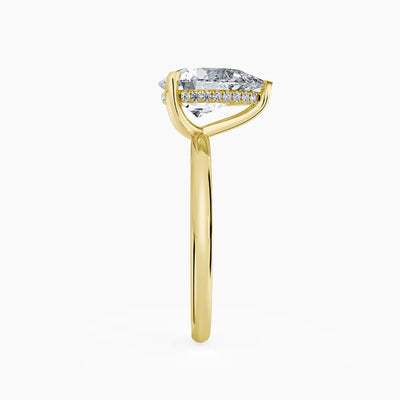 Billie Solitaire Hidden Halo Lab Grown Diamond Engagement Ring