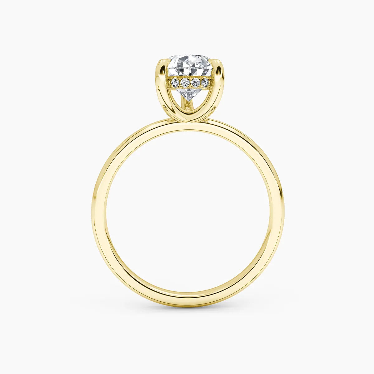 Billie Solitaire Hidden Halo Lab Grown Diamond Engagement Ring