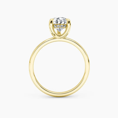 Billie Solitaire Hidden Halo Lab Grown Diamond Engagement Ring