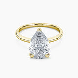 Billie Solitaire Hidden Halo Lab Grown Diamond Engagement Ring