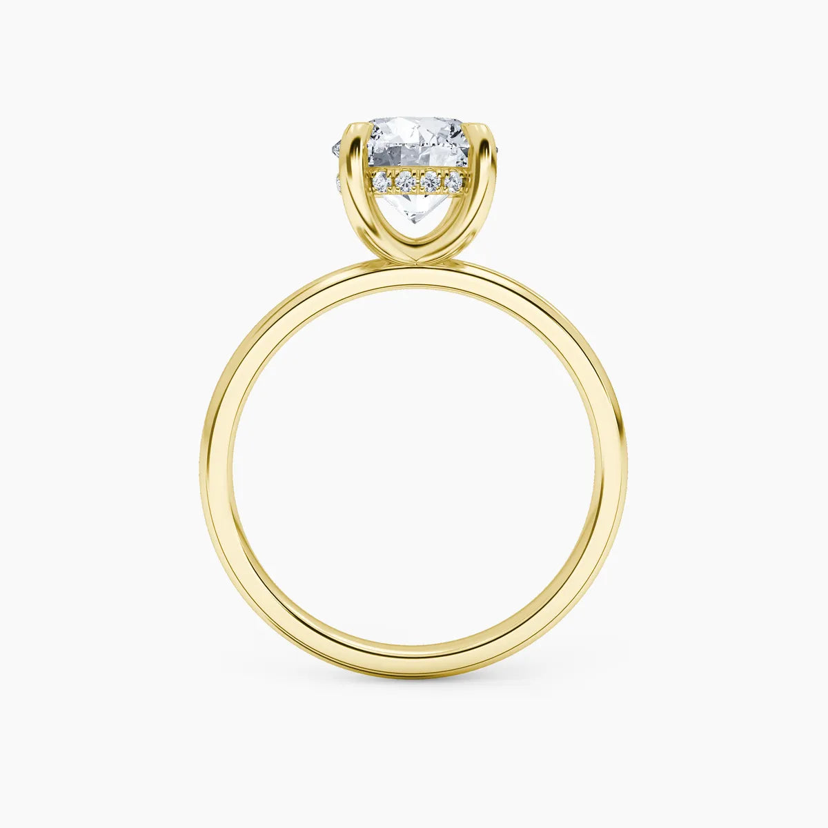 Billie Solitaire Hidden Halo Lab Grown Diamond Engagement Ring