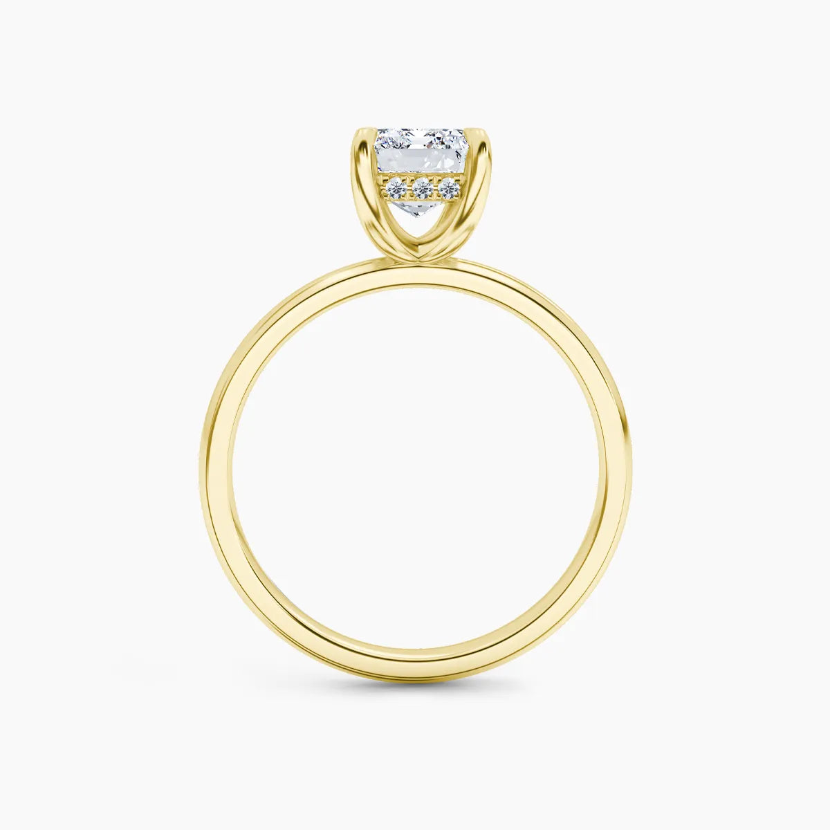 Billie Solitaire Hidden Halo Lab Grown Diamond Engagement Ring