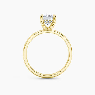 Billie Solitaire Hidden Halo Lab Grown Diamond Engagement Ring