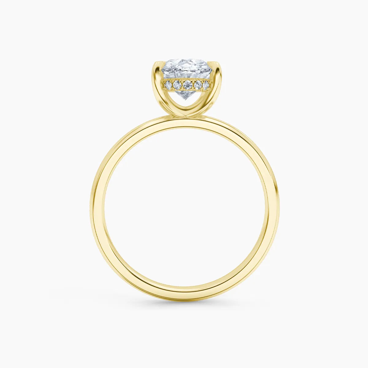 Billie Solitaire Hidden Halo Lab Grown Diamond Engagement Ring