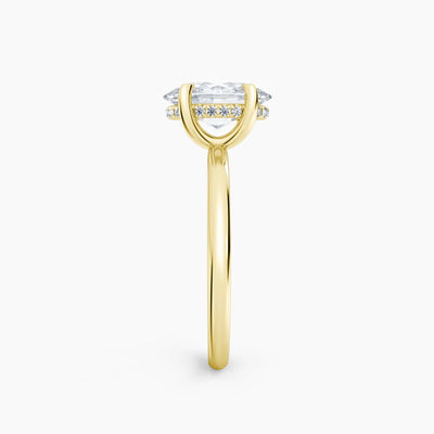 Billie Solitaire Hidden Halo Lab Grown Diamond Engagement Ring