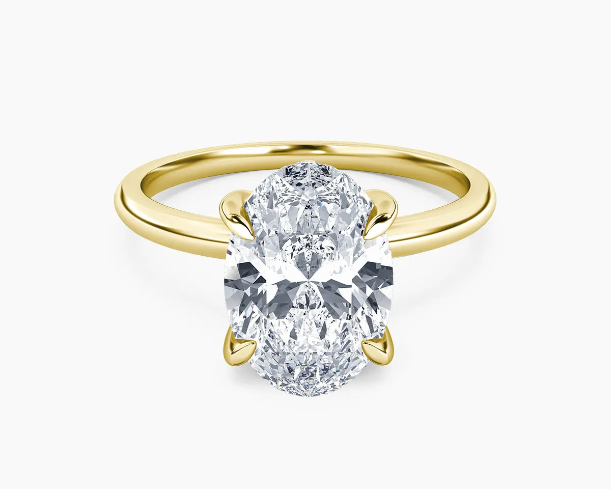 Billie Solitaire Hidden Halo Lab Grown Diamond Engagement Ring