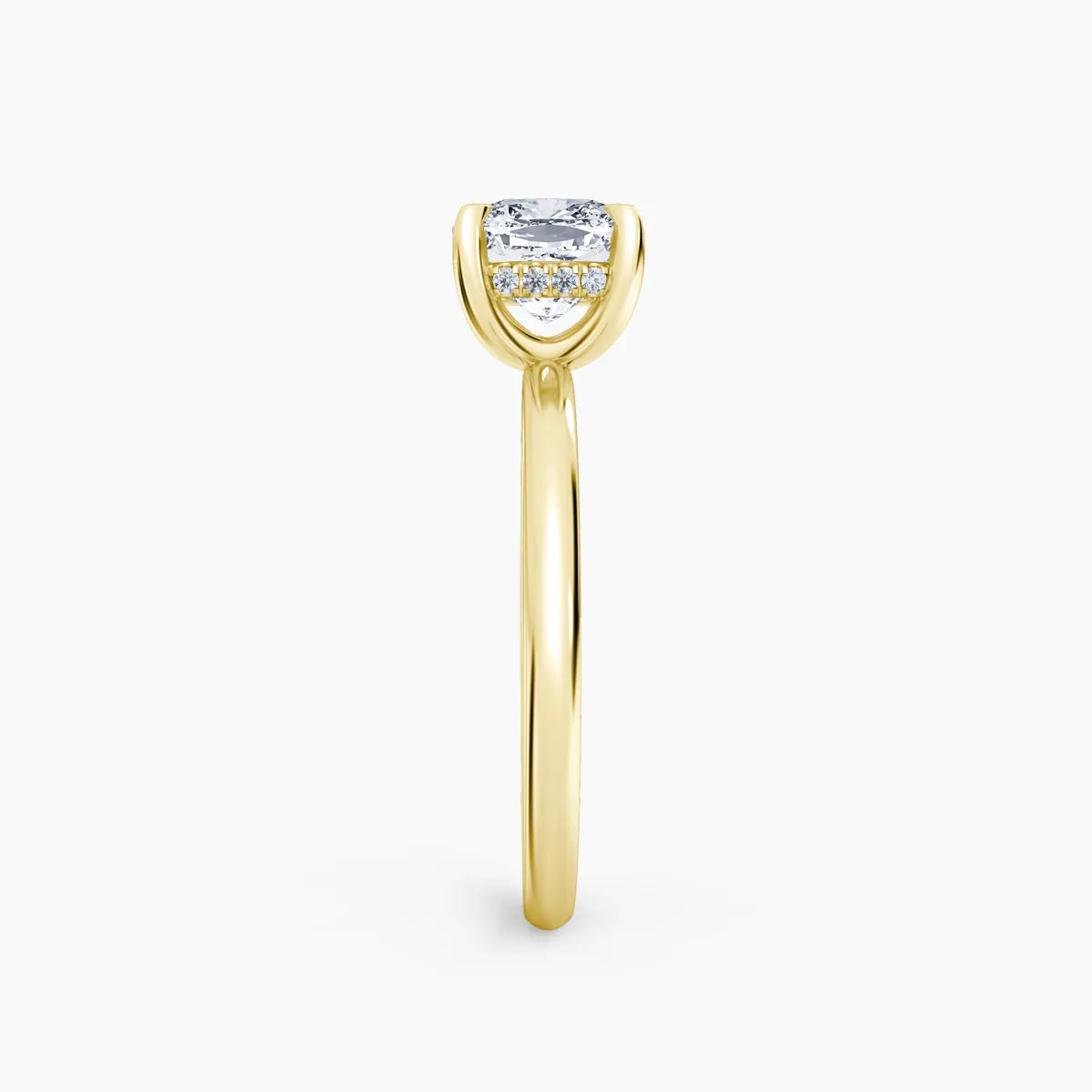 Billie Solitaire Hidden Halo Lab Grown Diamond Engagement Ring