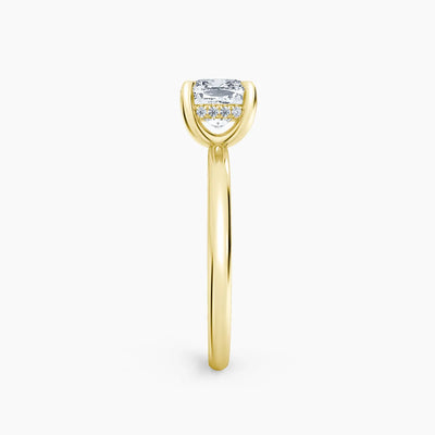 Billie Solitaire Hidden Halo Lab Grown Diamond Engagement Ring