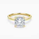 Billie Solitaire Hidden Halo Lab Grown Diamond Engagement Ring