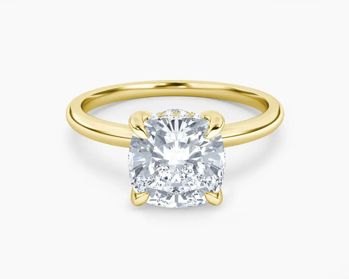 Billie Solitaire Hidden Halo Lab Grown Diamond Engagement Ring