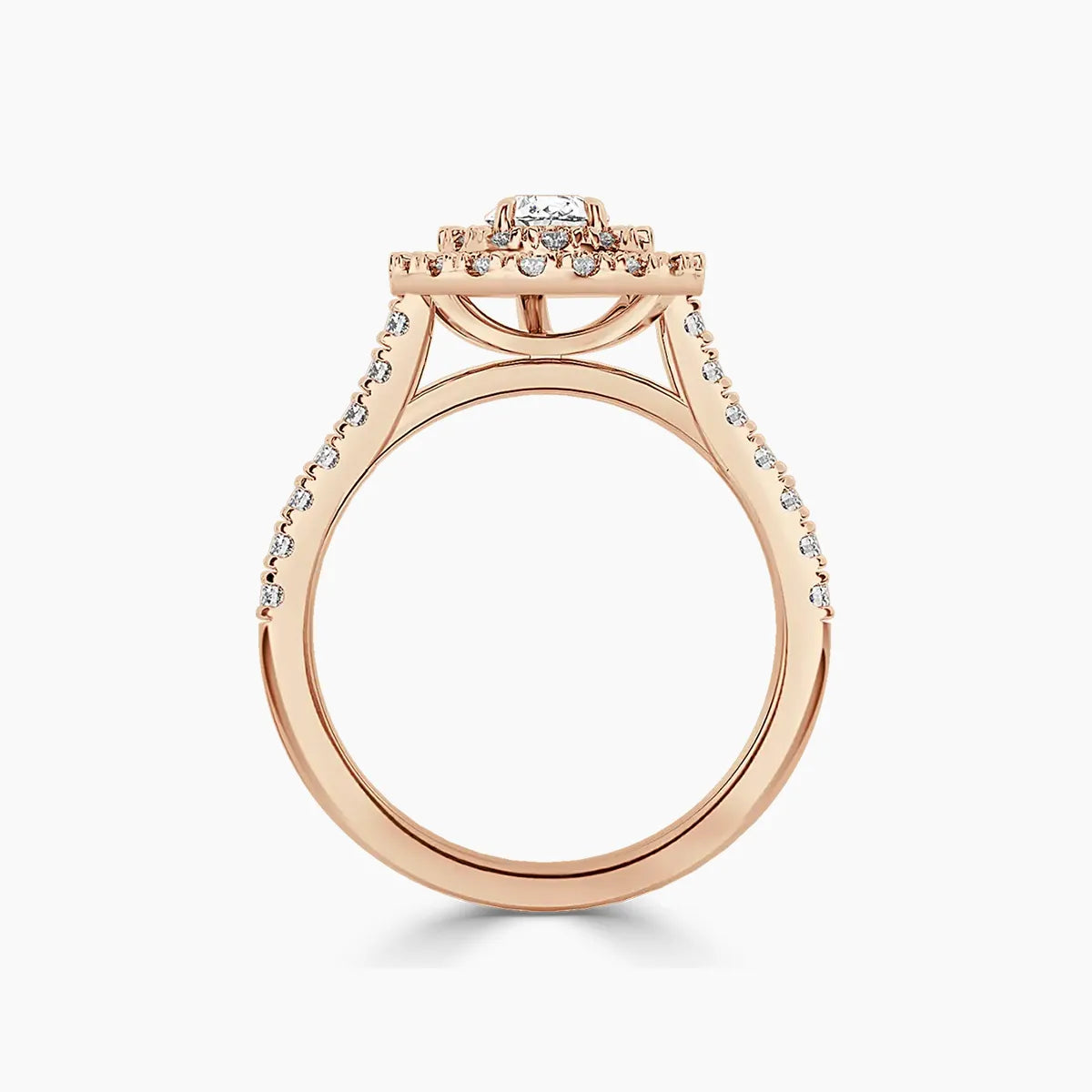 Paris Double Halo Lab Grown Diamond Engagement Ring