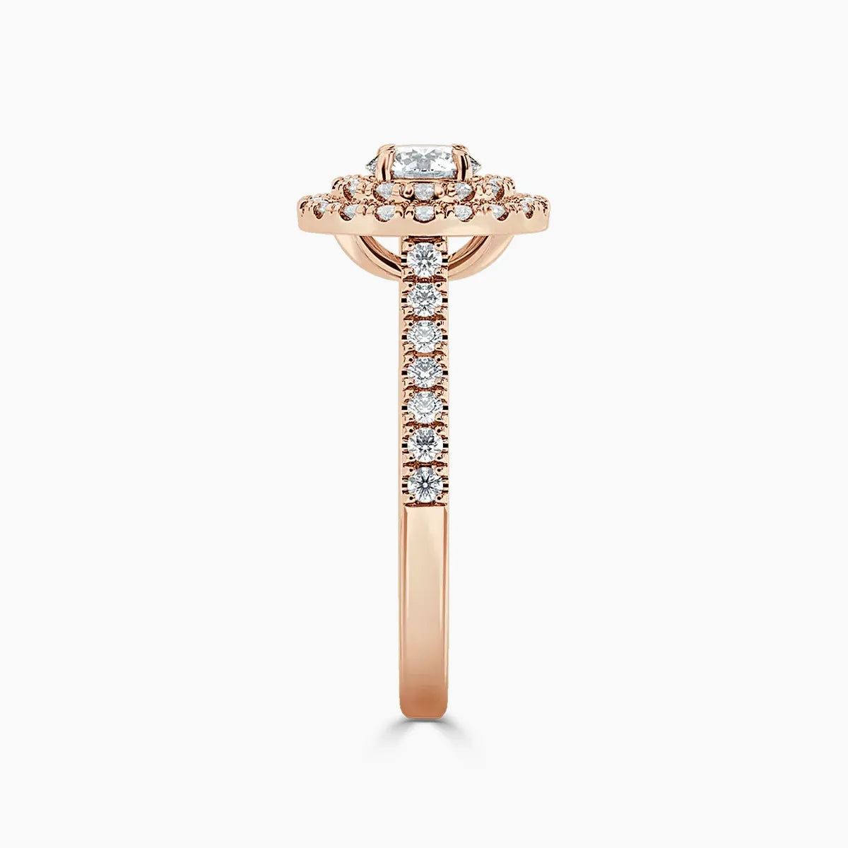 Paris Double Halo Lab Grown Diamond Engagement Ring