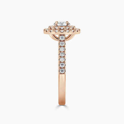 Paris Double Halo Lab Grown Diamond Engagement Ring