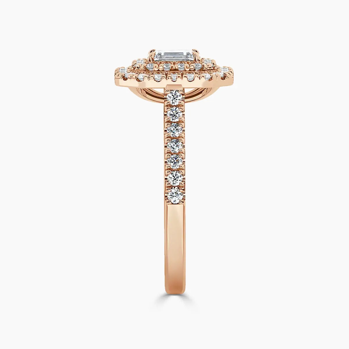 Paris Double Halo Lab Grown Diamond Engagement Ring