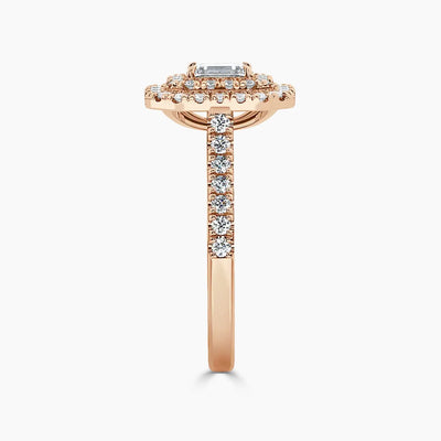 Paris Double Halo Lab Grown Diamond Engagement Ring