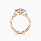 Paris Double Halo Lab Grown Diamond Engagement Ring