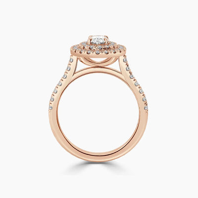 Paris Double Halo Lab Grown Diamond Engagement Ring