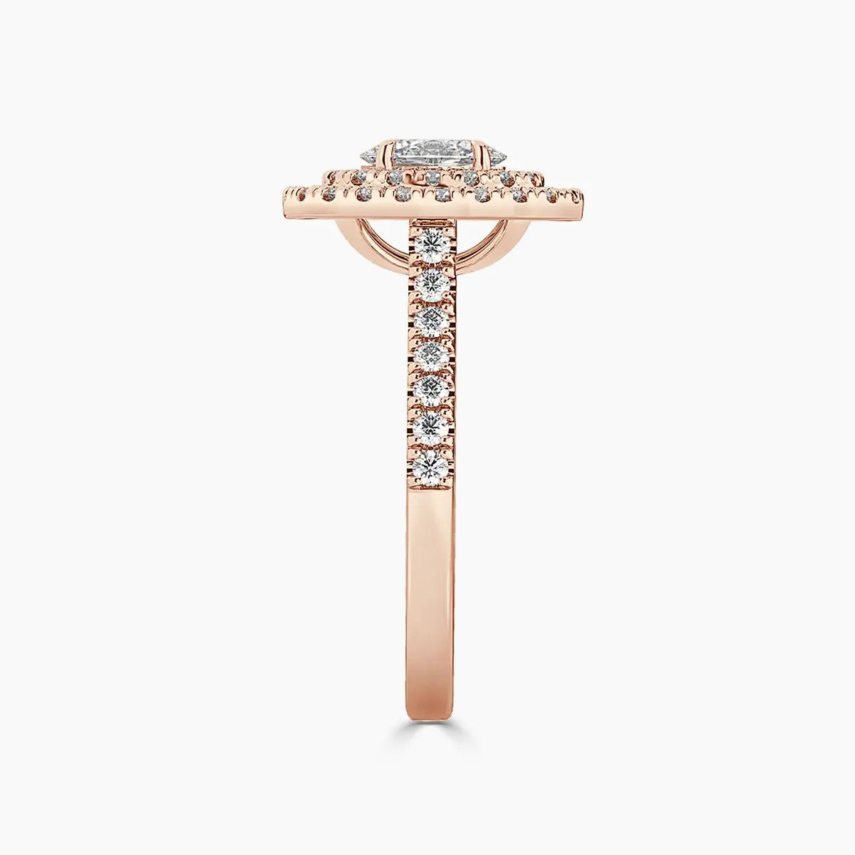 Paris Double Halo Lab Grown Diamond Engagement Ring