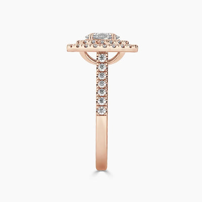 Paris Double Halo Lab Grown Diamond Engagement Ring