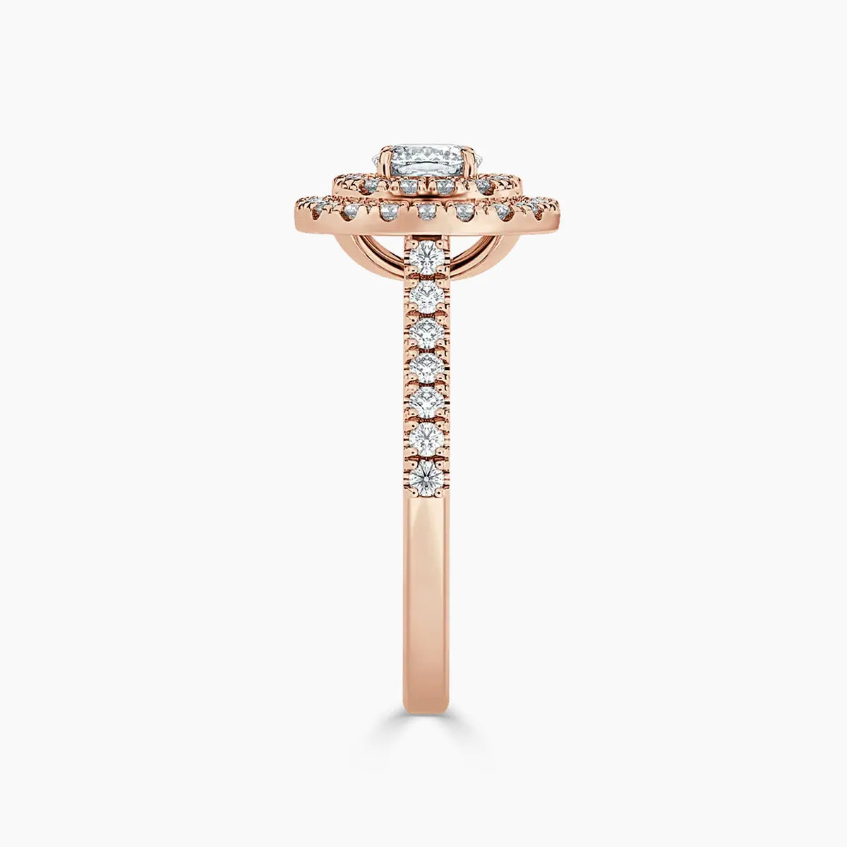 Paris Double Halo Lab Grown Diamond Engagement Ring